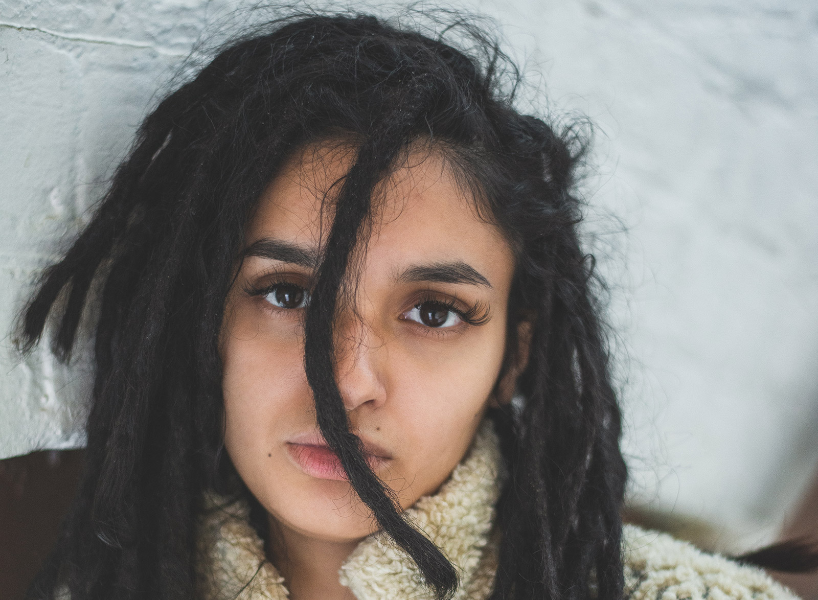 portrait of a mixed-race woman